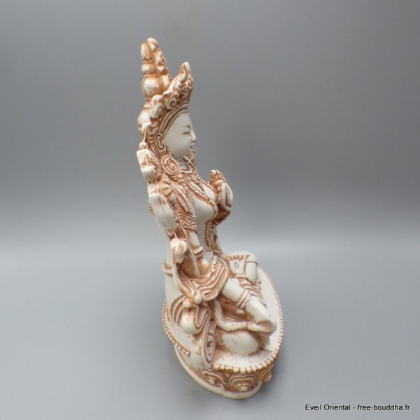 Statuette bouddhiste Tara Blanche 15 cm Statuettes Bouddhistes STATB1PM