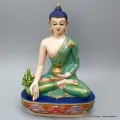 Statue bouddhiste tibetaine Bouddha Sakyamouni 21 cm - Statuettes bouddhistes tibétaines artisanales