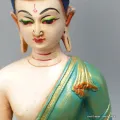 Statue bouddhiste tibetaine Bouddha Sakyamouni 21 cm - Statuettes bouddhistes tibétaines artisanales