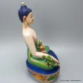 Statue bouddhiste tibetaine Bouddha Sakyamouni 21 cm - Statuettes bouddhistes tibétaines artisanales