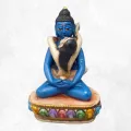 Statuette bouddhiste Bouddha Shakti 12 cm peinte à main - Statuettes bouddhistes tibétaines artisanales