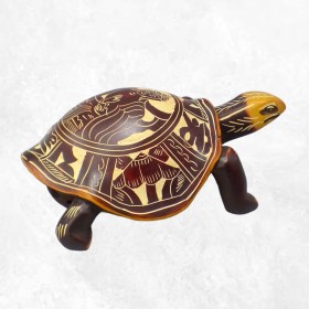 Statuette tibétaine Tortue et Bouddha