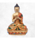 Statue Bouddha Sakyamouni peint à la main Statuettes Bouddhistes SAKYA1