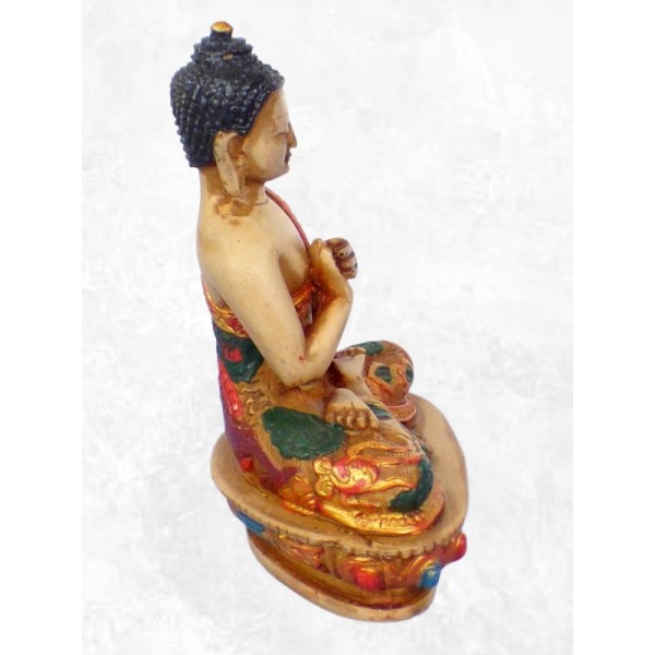Statue Bouddha Sakyamouni peint à la main Statuettes Bouddhistes SAKYA1