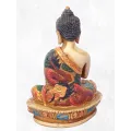 Statue bouddhiste tibétaine Bouddha Sakyamouni peint à la main - Statuettes bouddhistes tibétaines artisanales