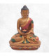 Statue tibétaine Bouddha jaune en méditation Statuettes Bouddhistes SAKYA5