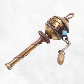 Petit moulin à prières tibétain à main ou pendentif - Pendentifs tibétains bouddhistes