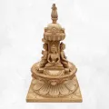 Statuette bouddhiste Stupa tibétain 4 Buddhas 23 cm - Statuettes bouddhistes tibétaines artisanales