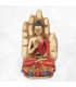 Statuette Bouddha posé sur main coloré Statuettes Bouddhistes ref SDM1