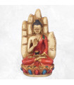 Statuette Bouddha posé sur main coloré Statuettes Bouddhistes ref SDM1