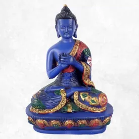 Statuette bouddhiste Bouddha de Médecine 14 cm - Statuettes bouddhistes tibétaines artisanales
