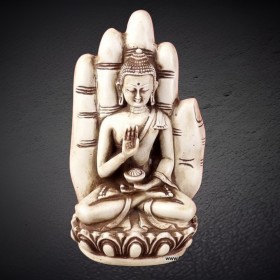 Statuette Bouddha posé sur main