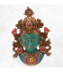 Masque de Tara en résine serti de pierres Statuettes Bouddhistes MATV5