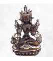 Statuette bouddhiste Tara blanche Cuivre et aluminium 15 CM Statuettes Bouddhistes TARACU