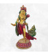 Petite statuette Tara Verte peinte dorée Statuettes Bouddhistes PSTV2