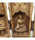 Temple triptyque bouddhiste de voyage Objets rituels bouddhistes TEM1