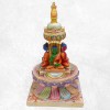 Stupa tibétain 23 cm peint à la main Statuettes Bouddhistes STUP5