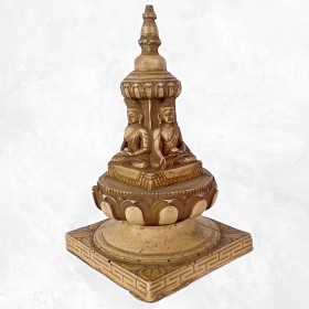 Stupa tibétain portatif en résine naturelle Statuettes Bouddhistes STUPAN2
