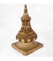 Statuette bouddhiste Stupa tibétain portatif en résine naturelle - Statuettes bouddhistes tibétaines artisanales