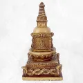 Statuette bouddhiste Stupa bouddhiste en résine naturelle - Statuettes bouddhistes tibétaines artisanales
