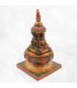 Stupa bouddhiste peint à la main 15 cm Statuettes Bouddhistes STUPA50