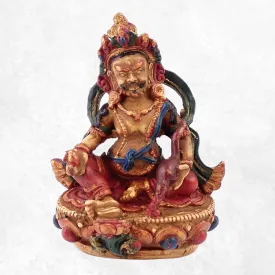 Statuette bouddhiste Guru Rinpoche 10 cm peint à la main - Statuettes bouddhistes tibétaines artisanales