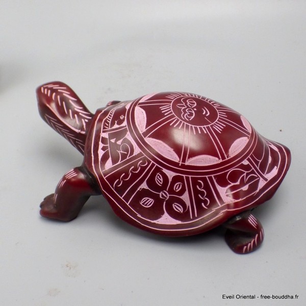 Statuette tibétaine Tortue Yeux du Bouddha 