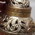 Porte-encens tibétain style oriental cuivre et métal - Porte-encens tibétains