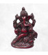 Statue de Ganesh résine rouge 14 cm 