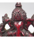 Statue de Ganesh résine rouge 14 cm 