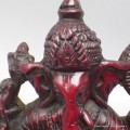Statue de Ganesh résine rouge 14 cm 