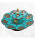 Porte encens tibétain cuivre et turquoise Brûleurs et porte-encens PETU1