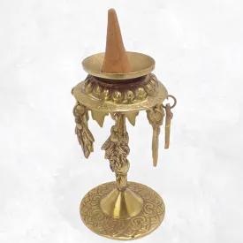 Porte encens tibétain pour cônes en laiton - Porte-encens tibétains