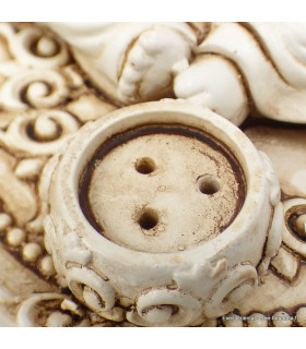 Porte encens Boudha en résine 