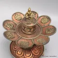Brûleur d'encens tibétain Signes auspicieux - Porte-encens tibétains
