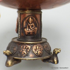 Brûleur d'encens cuivre vielli Lotus Encens tibétains, accessoires DBLESA5