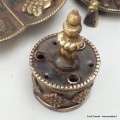 Brûleur d'encens cuivre vielli Lotus Encens tibétains, accessoires DBLESA5