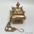 Petit encensoir Pagode en laiton - Porte-encens tibétains