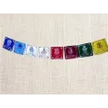Drapeaux tibétains 8 signes auspicieux - Drapeaux tibétains