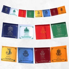 Drapeaux tibétains 8 signes auspicieux - Drapeaux tibétains