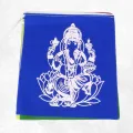 Guirlande de 10 drapeaux tibétains Ganesh - Drapeaux tibétains