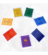 7 Drapeaux tibétains cartonnés 7 chakras Objets rituels bouddhistes DRACA1