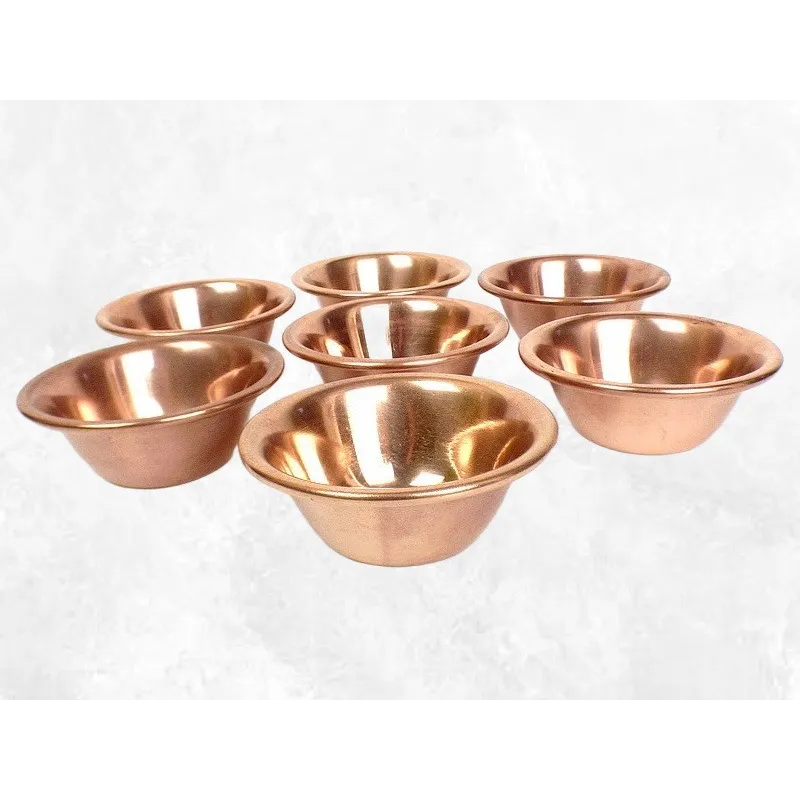 Bols d'offrandes bouddhistes en cuivre 8,5 cm - Bols d'offrandes bouddhistes