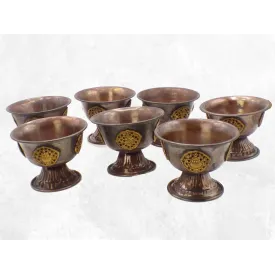 Bols d'offrandes bouddhistes patine antique - Bols d'offrandes bouddhistes
