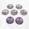 Bols d'offrandes laiton émaillé mauve 10 cm Bols d'offrandes bouddhistes BOLEM7