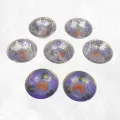 Bols d'offrandes laiton émaillé mauve 10 cm - Bols d'offrandes bouddhistes