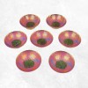 Bols d'offrandes laiton émaillé fuschia 10 cm Bols d'offrandes bouddhistes BOLEM8