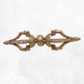 Dorje tibétain vajra 4 branches bout pointu - Dordjé, double dorjé (sans cloche)