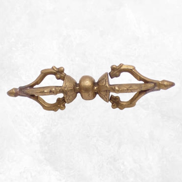 Dorje vajra tibétain 4 branches bout pointu Cloches et dorjé tibétains ref12.22-a