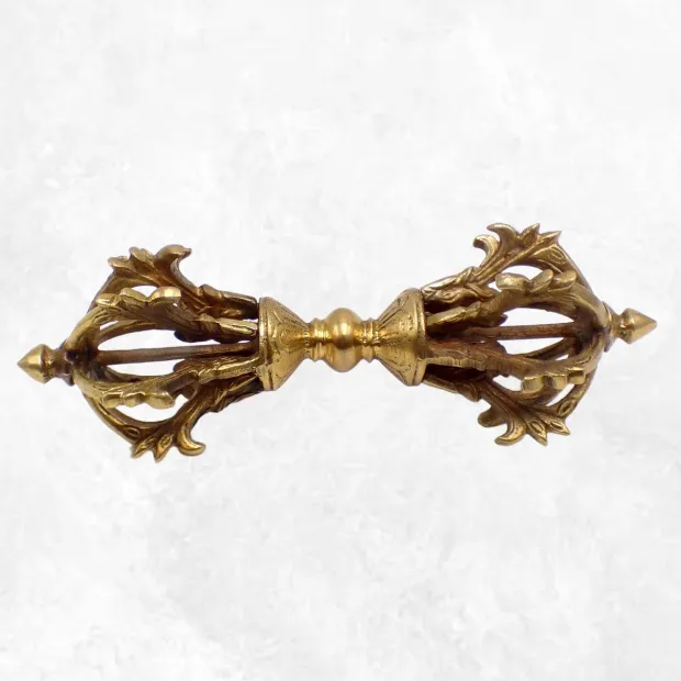 Dorje tibétain couronne vajra 8 branches - Dordjé, double dorjé (sans cloche)
